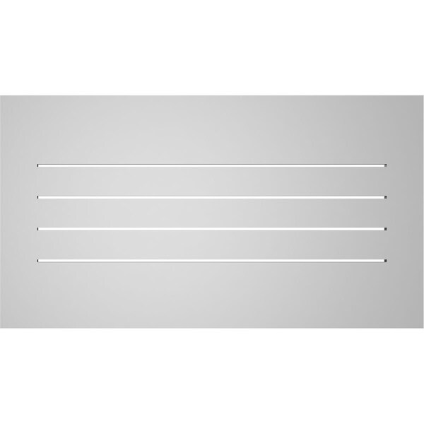 Ekena Millwork Vertical Surface Mount PVC Gable Vent: Functional, w/ 3-1/2"W x 1"P Standard Frame, 40"W x 22"H - GVPVE40X2201SF