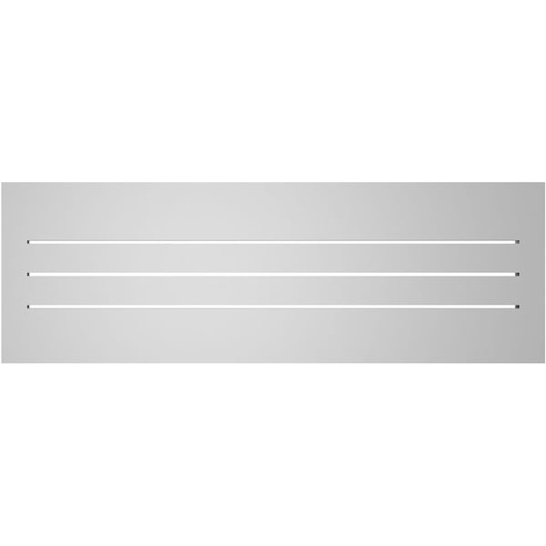 Ekena Millwork Vertical Surface Mount PVC Gable Vent: Functional, w/ 2"W x 1-1/2"P Brickmould Frame, 42"W x 14"H - GVPVE42X1402SF