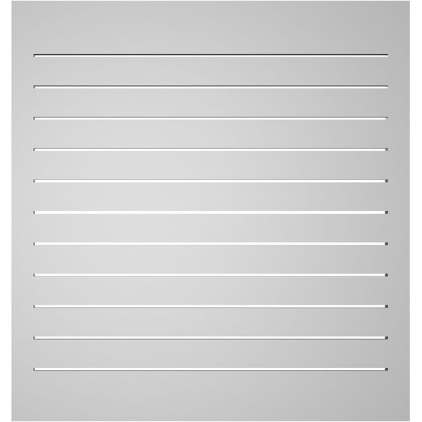Ekena Millwork Vertical Surface Mount PVC Gable Vent: Functional, w/ 2"W x 1-1/2"P Brickmould Frame, 36"W x 38"H - GVPVE36X3802SF