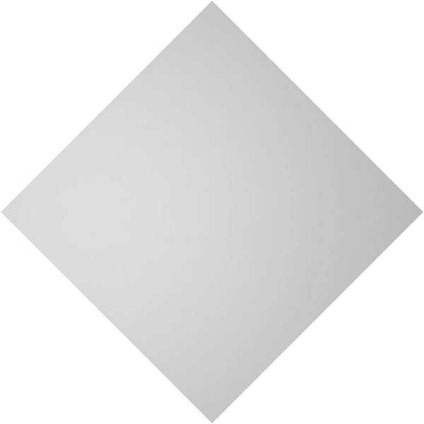 Ekena Millwork Diamond Surface Mount PVC Gable Vent: Functional, w/ 3-1/2"W x 1"P Standard Frame, 28"W x 28"H - GVPDI28X2801SF