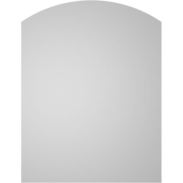 Ekena Millwork Arch Top Surface Mount PVC Gable Vent: Functional, w/ 3-1/2"W x 1"P Standard Frame, 20"W x 26"H - GVPAR20X2601SF