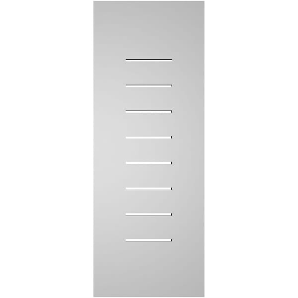 Ekena Millwork Vertical Surface Mount PVC Gable Vent: Functional, w/ 3-1/2"W x 1"P Standard Frame, 12"W x 32"H - GVPVE12X3201SF