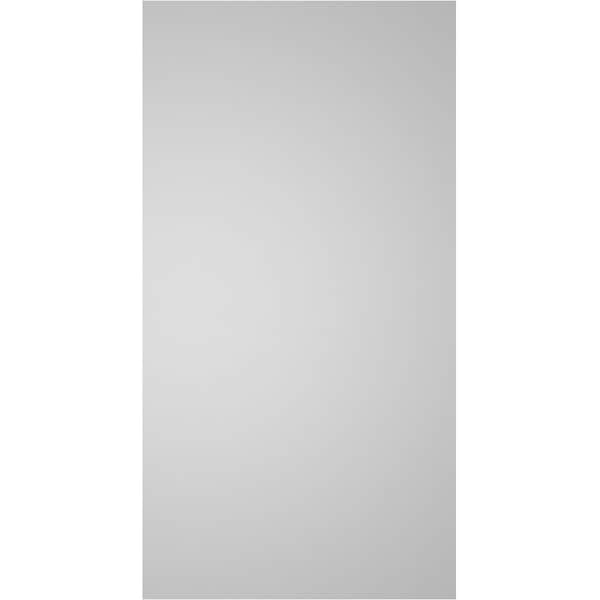 Ekena Millwork Vertical Surface Mount PVC Gable Vnt: Non-Functional, w/2"W x 1-1/2"H, Brickmould Frame, 22"W x 42"H - GVPVE22X4202SN