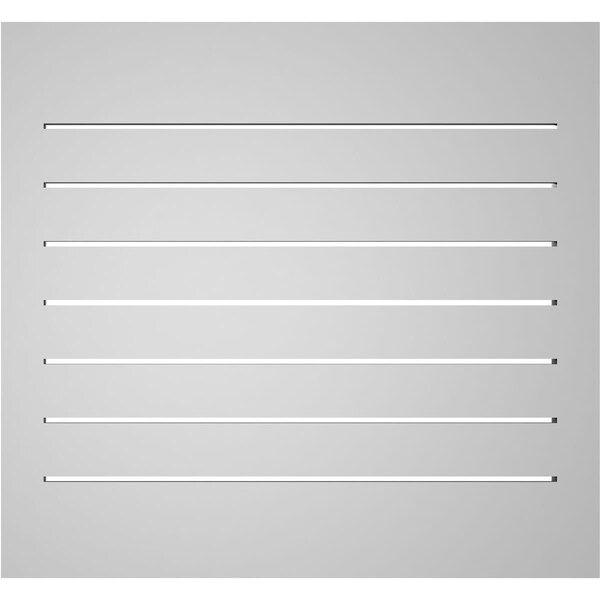 Ekena Millwork Vertical Surface Mount PVC Gable Vent: Functional, w/ 2"W x 1-1/2"P Brickmould Frame, 28"W x 26"H - GVPVE28X2602SF