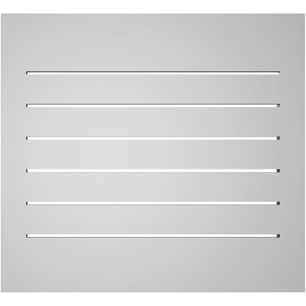 Ekena Millwork Vertical Surface Mount PVC Gable Vent: Functional, w/ 2"W x 2"P Brickmould Sill Frame, 24"W x 22"H - GVPVE24X2203SF