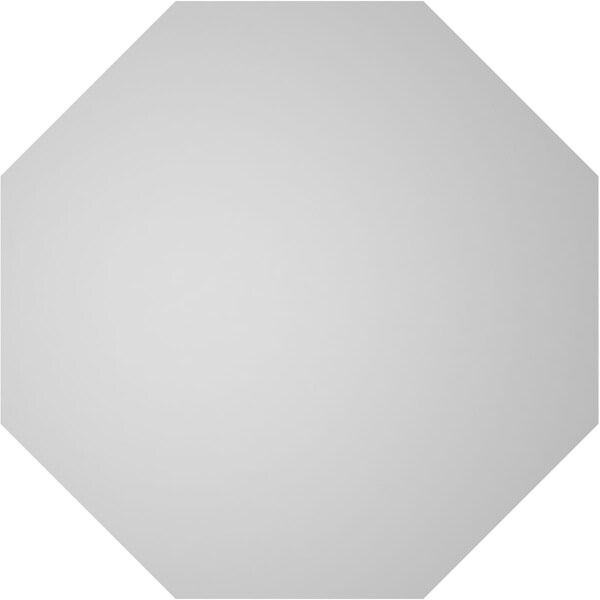 Ekena Millwork Octagonal Surface Mount PVC Gable Vent w/ 2"W x 2"P Brickmould Sill Frame, 14"W x 14"H - GVPOC14X1403SN