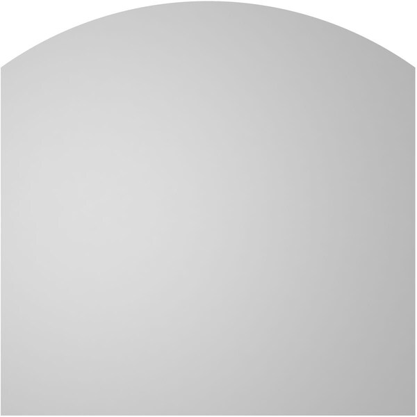 Ekena Millwork Arch Top Surface Mount PVC Gable Vent: Functional, w/ 2"W x 1-1/2"P Brickmould Frame, 16"W x 16"H - GVPAR16X1602SF