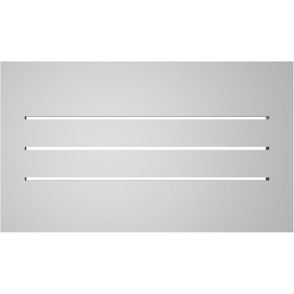 Ekena Millwork Vertical Surface Mount PVC Gable Vent: Functional, w/ 2"W x 1-1/2"P Brickmould Frame, 24"W x 14"H - GVPVE24X1402SF