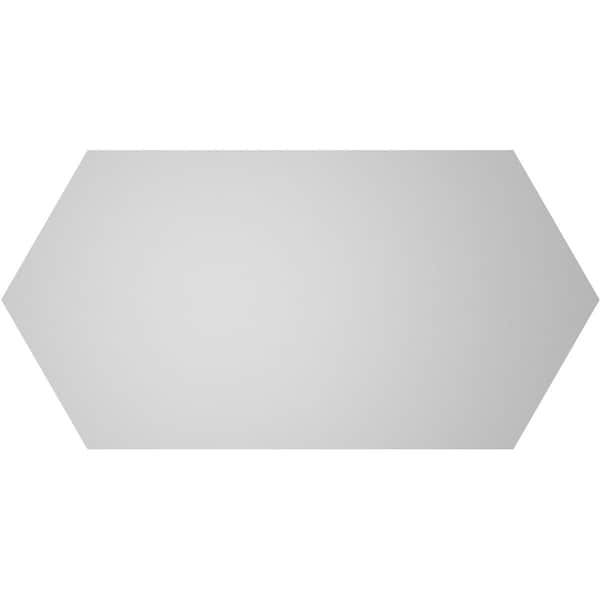 Ekena Millwork Half Round Surface Mount PVC Gable Vent w/ 2"W x 2"P Brickmould Sill Frame, 38"W x 19"H - GVPHR38X1903SN