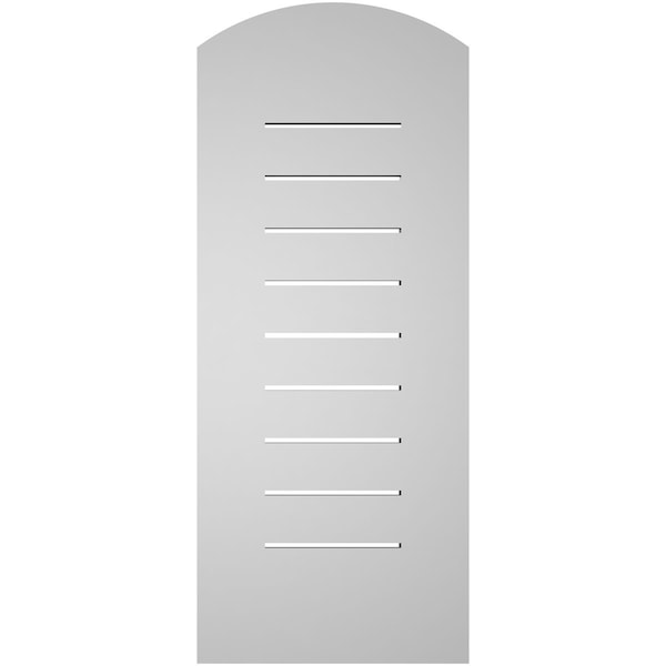 Ekena Millwork Arch Top Surface Mount PVC Gable Vent: Non-Functional, w/ 3-1/2"W x 1"P Standard Frame, 14"W x 32"H - GVPAR14X3201SN