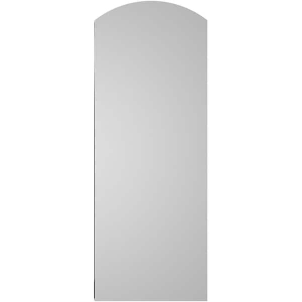 Ekena Millwork Arch Top Surface Mount PVC Gable Vent: Functional, w/ 2"W x 2"P Brickmould Sill Frame, 12"W x 32"H - GVPAR12X3203SF