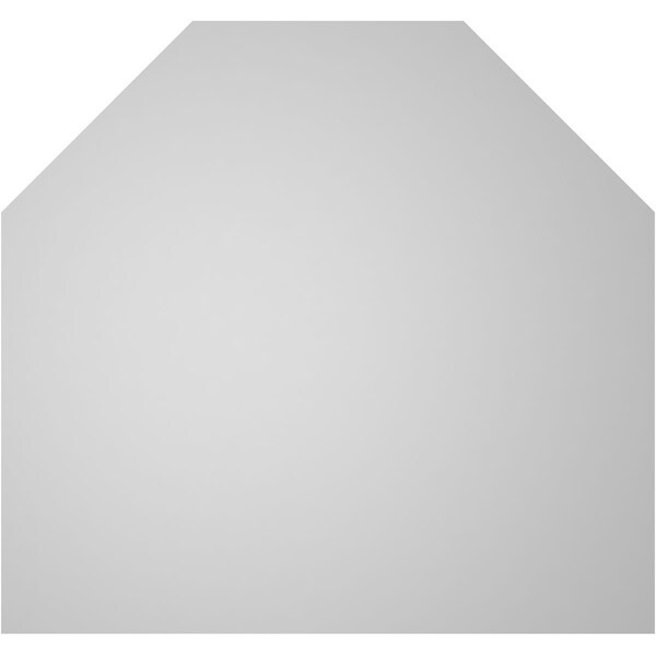 Ekena Millwork Octagonal Top Surface Mount PVC Gable Vent w/ 2"W x 2"P Brickmould Sill Frame, 32"W x 30"H - GVPOT32X3003SN