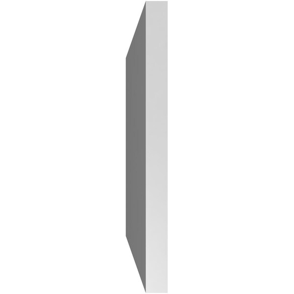 Ekena Millwork Vertical Surface Mount PVC Gable Vnt: Non-Functional, w/2"W x 1-1/2"H, Brickmould Frame, 26"W x 20"H - GVPVE26X2002SN