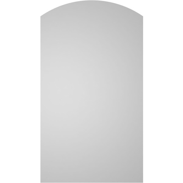 Ekena Millwork Arch Top Surface Mount PVC Gable Vent: Functional, w/ 3-1/2"W x 1"P Standard Frame, 18"W x 32"H - GVPAR18X3201SF