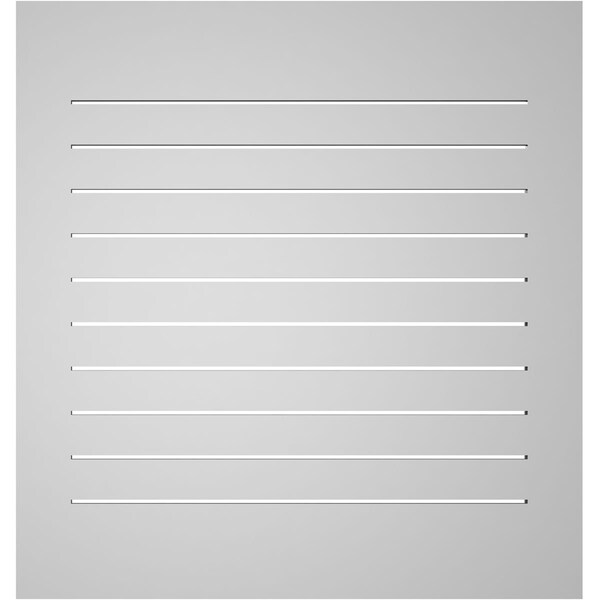 Ekena Millwork Vertical Surface Mount PVC Gable Vent: Functional, w/ 3-1/2"W x 1"P Standard Frame, 36"W x 38"H - GVPVE36X3801SF