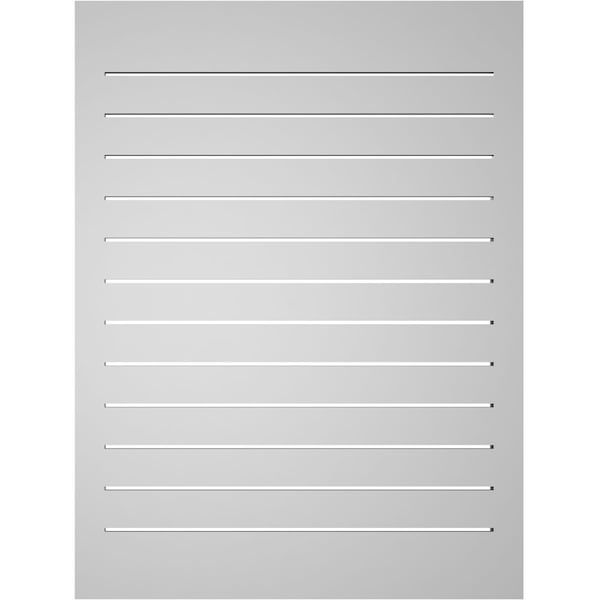 Ekena Millwork Vertical Surface Mount PVC Gable Vent: Functional, w/ 2"W x 2"P Brickmould Sill Frame, 30"W x 40"H - GVPVE30X4003SF