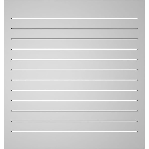 Ekena Millwork Vertical Surface Mount PVC Gable Vent: Functional, w/ 2"W x 2"P Brickmould Sill Frame, 38"W x 40"H - GVPVE38X4003SF