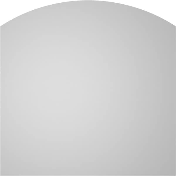Ekena Millwork Arch Top Surface Mount PVC Gable Vent: Functional, w/ 3-1/2"W x 1"P Standard Frame, 28"W x 28"H - GVPAR28X2801SF