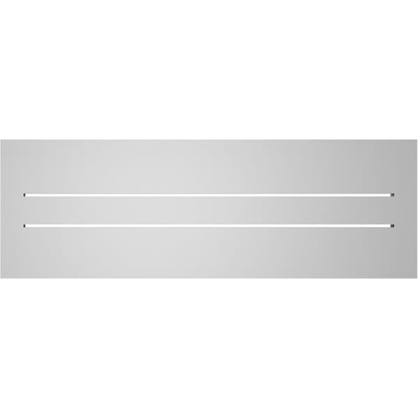 Ekena Millwork Vertical Surface Mount PVC Gable Vent: Functional, w/ 2"W x 1-1/2"P Brickmould Frame, 36"W x 12"H - GVPVE36X1202SF
