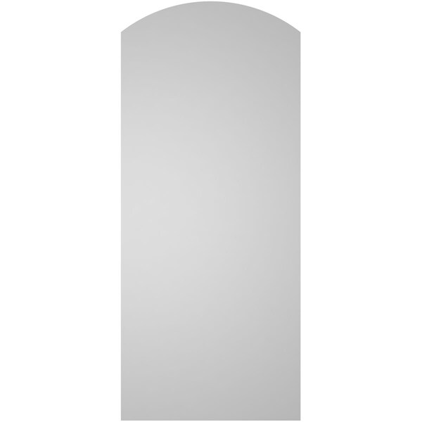 Ekena Millwork Arch Top Surface Mount PVC Gable Vent: Functional, w/ 3-1/2"W x 1"P Standard Frame, 12"W x 28"H - GVPAR12X2801SF
