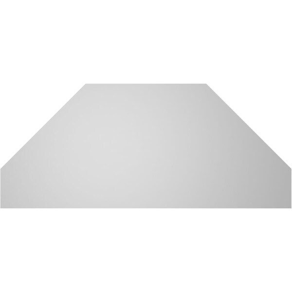 Ekena Millwork Octagonal Top Surface Mount PVC Gable Vent w/ 3-1/2"W x 1"P Standard Frame, 42"W x 18"H - GVPOT42X1801SN