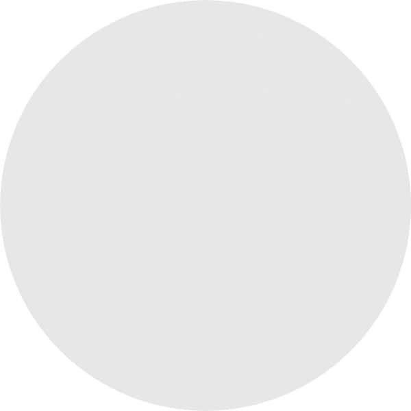 Ekena Millwork Round Surface Mount PVC Gable Vent: Non-Functional, w/ 2"W x 1-1/2"P Brickmould Frame, 26"W x 26"H - GVPRO26X2602SN
