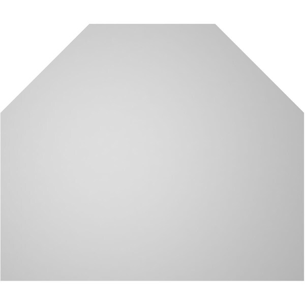 Ekena Millwork Octagonal Top Surface Mount PVC Gable Vent w/ 3-1/2"W x 1"P Standard Frame, 26"W x 22"H - GVPOT26X2201SN