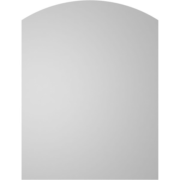 Ekena Millwork Arch Top Surface Mount PVC Gable Vent: Functional, w/ 2"W x 1-1/2"P Brickmould Frame, 32"W x 42"H - GVPAR32X4202SF