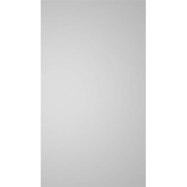 Ekena Millwork Vertical Surface Mount PVC Gable Vent: Non-Functional, w/ 3-1/2"W x 1"P Standard Frame, 18"W x 32"H - GVPVE18X3201SN
