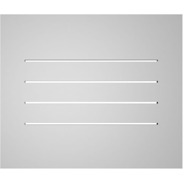 Ekena Millwork Vertical Surface Mount PVC Gable Vent: Functional, w/ 3-1/2"W x 1"P Standard Frame, 26"W x 22"H - GVPVE26X2201SF