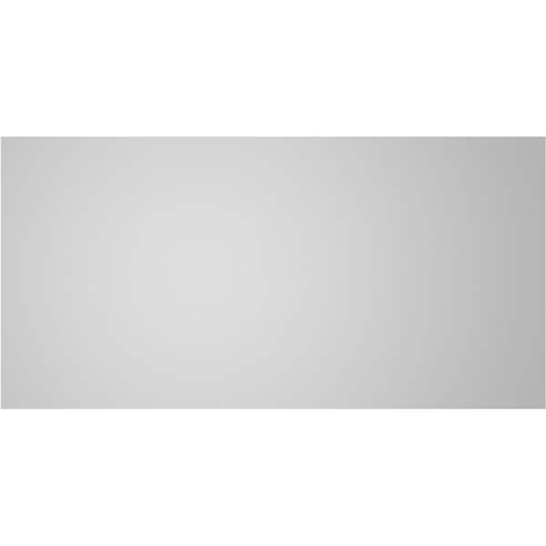 Ekena Millwork Vertical Surface Mount PVC Gable Vent: Non-Functional, w/ 3-1/2"W x 1"P Standard Frame, 24"W x 12"H - GVPVE24X1201SN