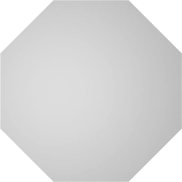 Ekena Millwork Octagonal Surface Mount PVC Gable Vent: Non-Functional, w/ 3-1/2"W x 1"P Standard Frame, 40"W x 40"H - GVPOC40X4001SN