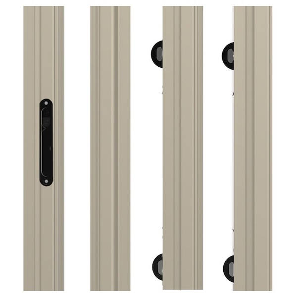 Ritescreen 78 in W x 25 in H Sliding Screen Door, KD.144EXT, Charcoal Fiberglass Mesh, Clay - KD.144EXT