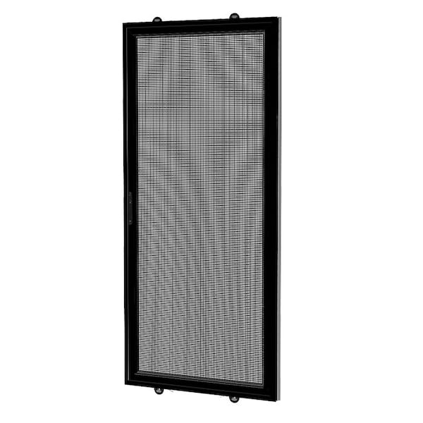 Ritescreen 72 in W x 47 in H Sliding Screen Door, KD.144EXT, Charcoal Fiberglass Mesh, Black - KD.144EXT