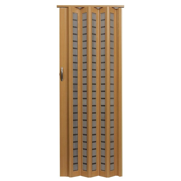 Guarderia 36 x 80 in. Metro Frosted Square Folding Doors, Beech - GU3034554