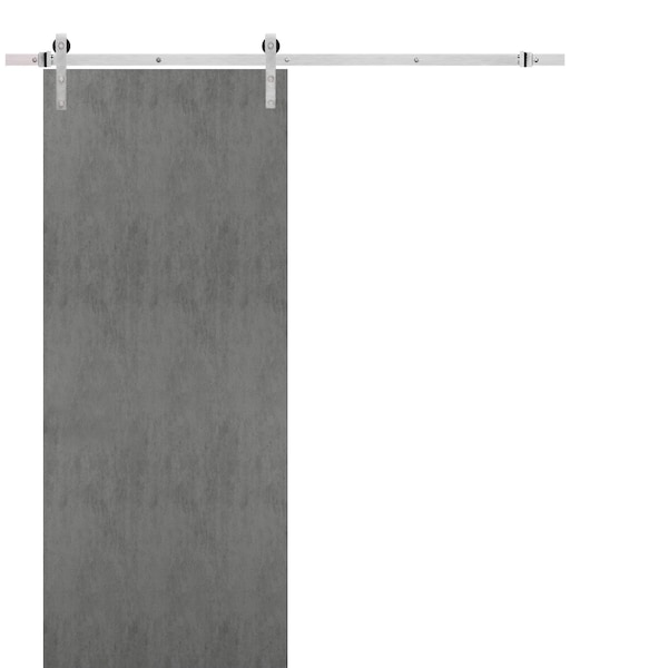 Sartodoors Closet Bypass Interior Door, 36" x 80", Concrete - PLANUM0010BD-S-BTN-4284