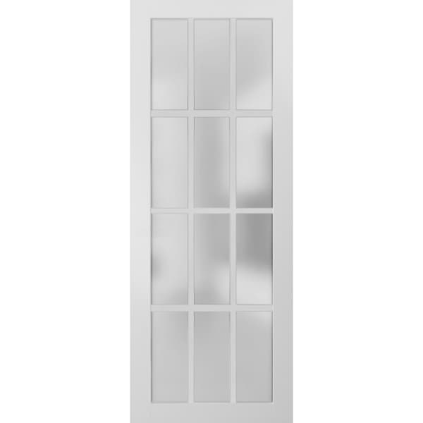 Sartodoors Slab Interior Door, 24" x 96", White - FELICIA3312S-BEM-2496