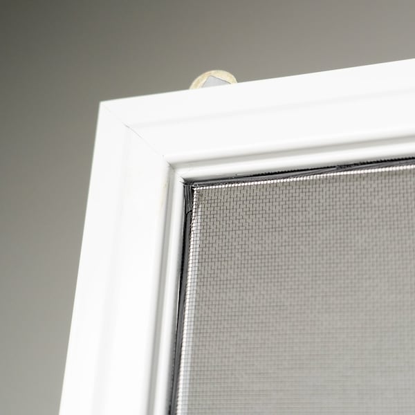 Ritescreen 81-3/4in W x 35-1/8in H Sliding Screen Door, KD.144EXT, Petscreen Mesh, White; White - KD.144EXT-C01-MSPT-H81 0.75 - W35 0.125-RH