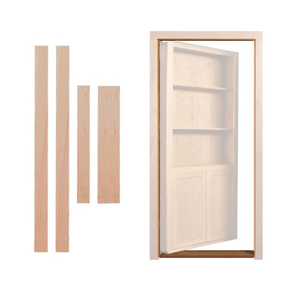 Invisidoor Maple Inswing Jamb Accessory for 32 in. or 36 in. Bookcase Door - ID.JAM36IS.MA