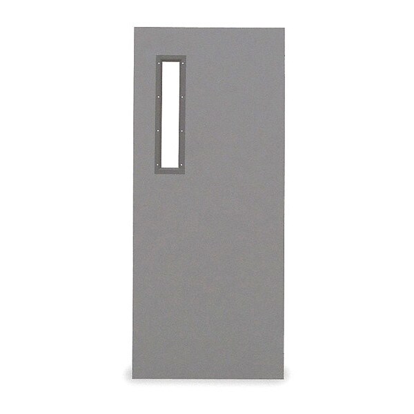 Ceco Narrow Light Steel Door with Glass, 84 in H, 36 in W, 1 3/4 in Thick, 16-gauge, Type: 3 - CHMD X NL30 70 X MORT-ST-16GA-WG