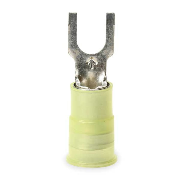 Terminal de horquilla de bloque de nylon de 3M 12-10 AWG con perno #8, paquete de 50 unidades - MNG10-8FBX