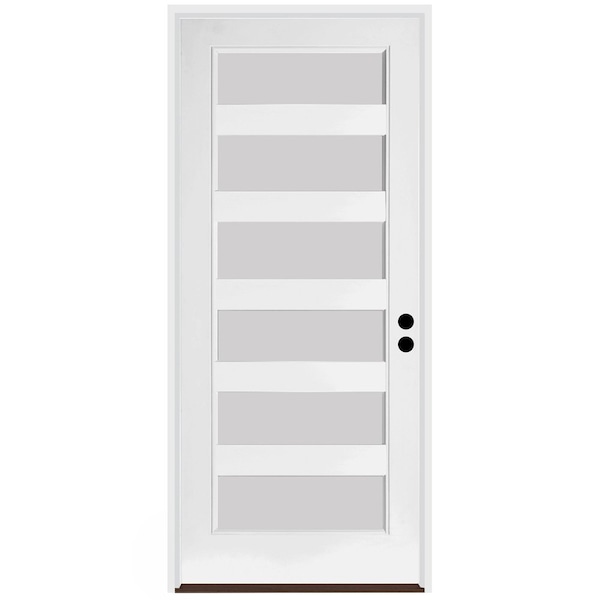 Trimlite Exterior Single Door, Left Hand/Inswing, 1.75 Thick, Fiberglass - 3080LHISPSF20F6LS691615B
