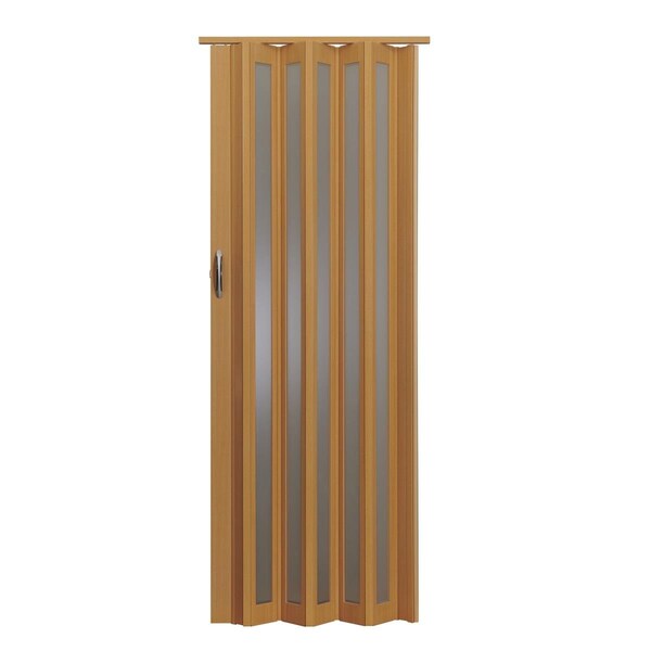Guarderia 36 x 80 in. Metro Frosted Folding Doors, Beech Turquoise - GU3033108
