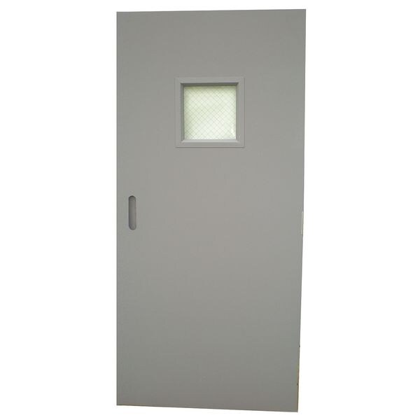 Ceco Vision Light Steel Door with Glass, 80 in H, 32 in W, 1 3/4 in Thick, 18-gauge, Type: 1 - CHMD X VL28 68 X MORT-CE-18GA-WG