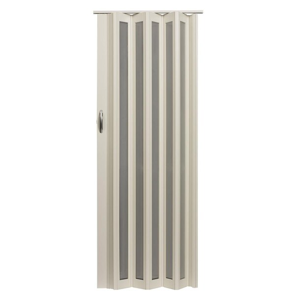 Guarderia Metro Frosted Folding Doors - White Turquoise - 36 x 80 in. - GU3042528