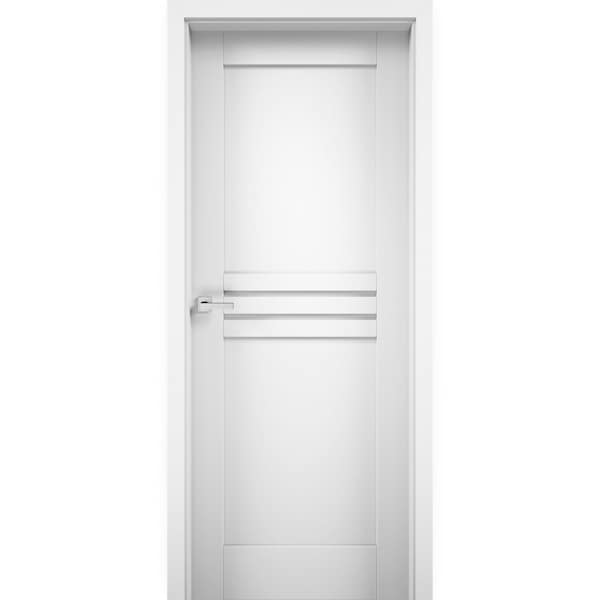 Vdomdoors Slab Interior Door, 42" x 80", White - MELA7444ID-WS-3084