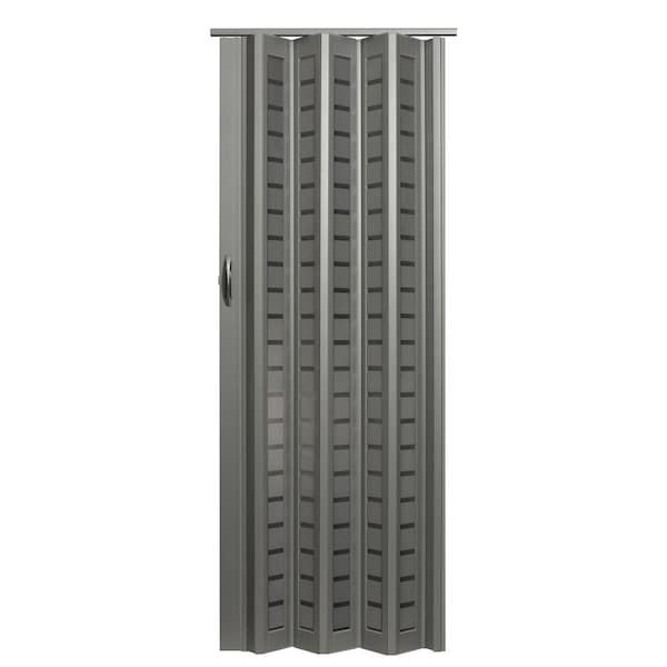 Guarderia 36 x 80 in. Metro Square Frosted Folding Doors, Aluminum - GU3042527