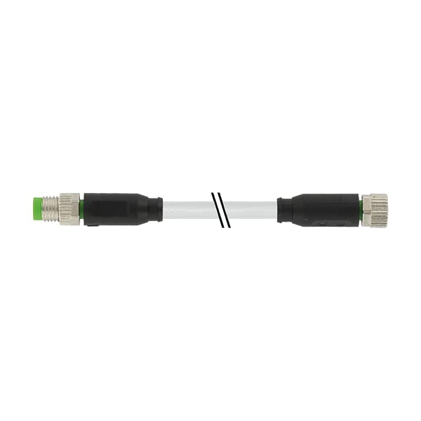 Murr Elektronik M8 macho 0° / M8 hembra 0° blindado, PUR 4x0.34 con blindaje gy UL/CSA+cadena portacables 10m - 7000-89511-2411000