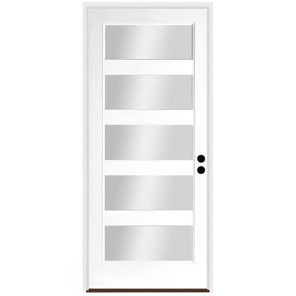 Trimlite Exterior Single Door, Left Hand/Inswing, 1.75 Thick, Fiberglass - 2880LHISPSF20F5LC491615B