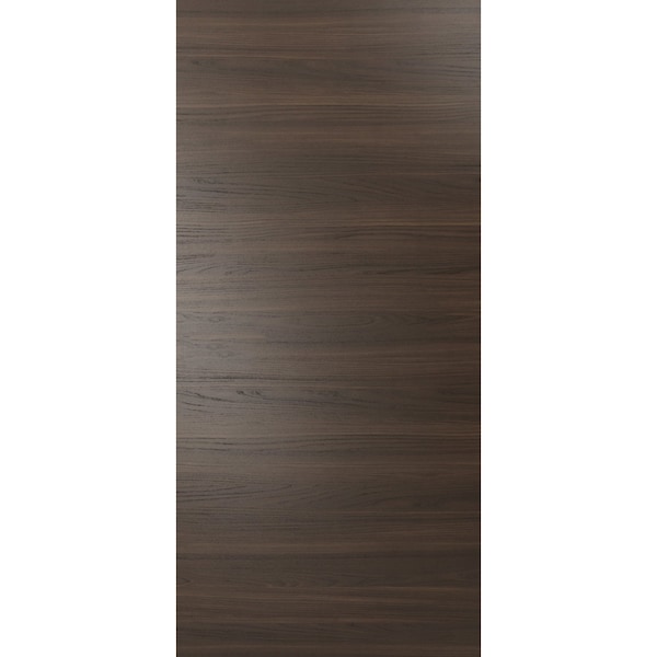 Sartodoors Eco-Veneer Modern Slab 18x96 Planum 0010 Chocolate Ash Use as Pocket Bypass 1 3/5" Thickness - PLANUM10S-CANP-1896